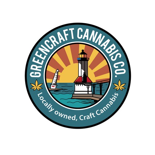 Brand Logo for craft cannabis grow in Michigan. Design by antesofte ✌