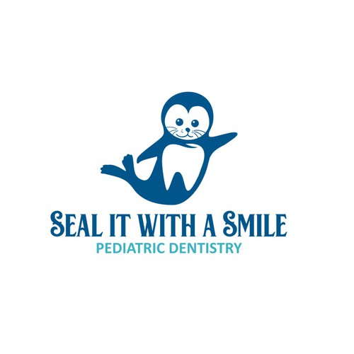 Modern and fun seal logo & branding package for new pediatric dentist! Diseño de nik007