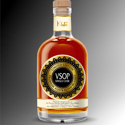 Design Classic & very premium Australian brandy label por Debdutta*