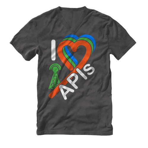 t-shirt design for Apigee Diseño de de4