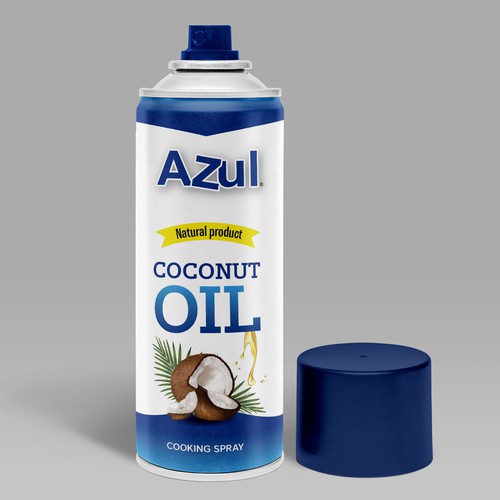 Create Product Extension for Azul Coconut Product - Azul Coconut Oil Spray Design por Vitalio7in