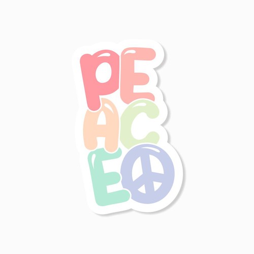 Design di Design A Sticker That Embraces The Season and Promotes Peace di Zyndrome