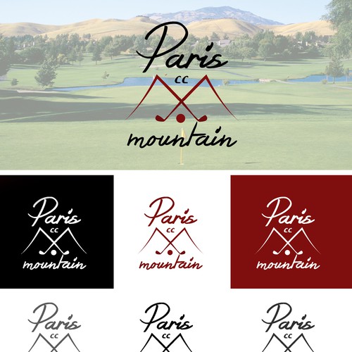 Refine an 80-yr old logo for Paris Mountain Country Club Design by S.C.C.