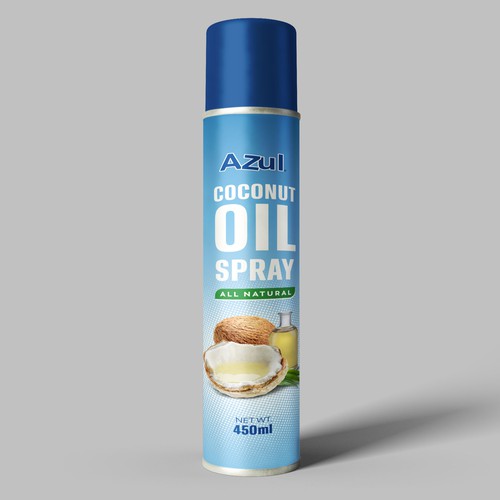 Create Product Extension for Azul Coconut Product - Azul Coconut Oil Spray Design von maxponto