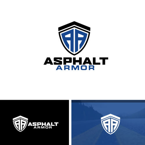 Powerful logo design for the most durable asphalt coating available Design by shadow`art