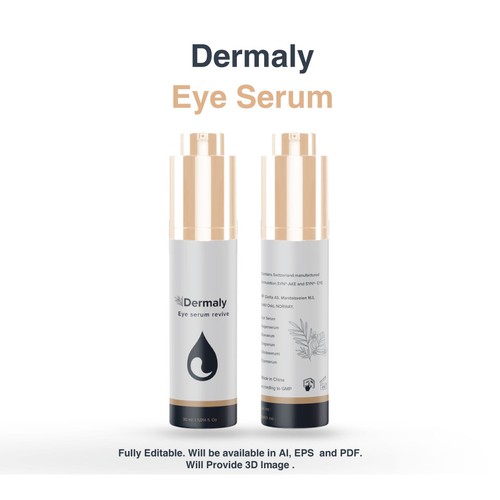 Eye serum bottle design Design by sazzad_abir