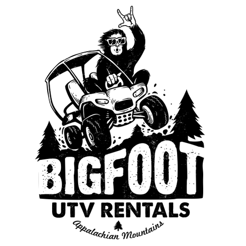 Fun Bigfoot Logo for Adventure Company Design by Angkol no K