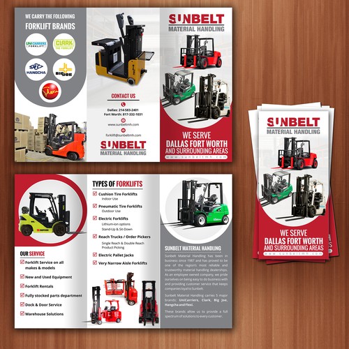 We Need A Powerful Brochure For A Forklift Dealership Design by The 3colors