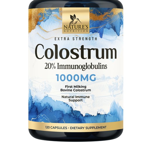 Powerful, Colostrum Design Needed for Nature's Nutrition Design by UnderTheSea™