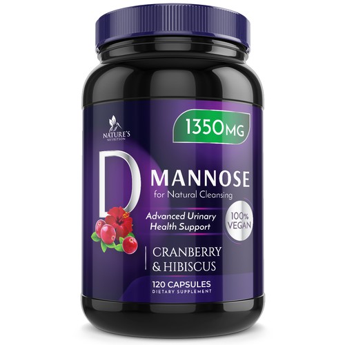 Colorful D-Mannose Design Needed for Nature's Nutrition Design von Wfemme