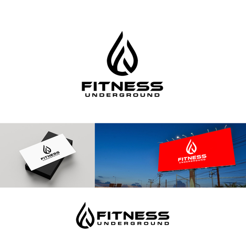 Simple boutique fitness logo Design by Grapìkal