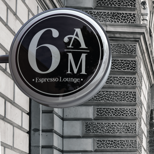 Design an enticing logo for 6 A.M. Espresso Lounge Design by Grifix