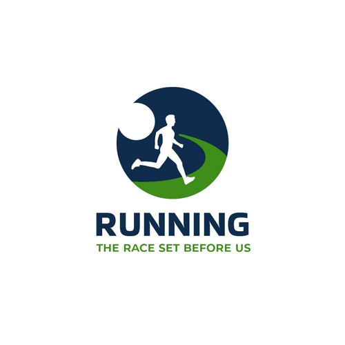 Logo for theme of the year - Running the Race Design by Sepehr™