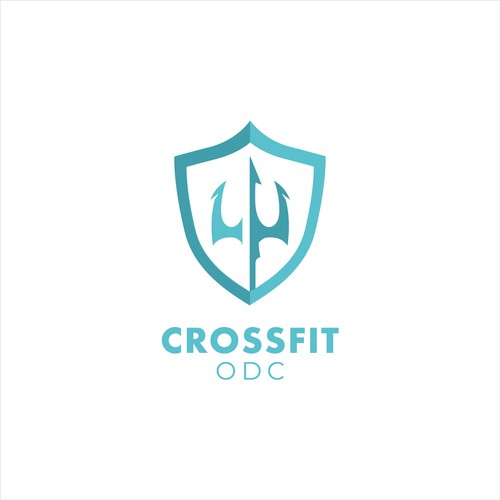 Logo pour une salle de CrossFit (France), thématique : trident, mer, odyssée, poseidon … Design by thatBeardyGuy