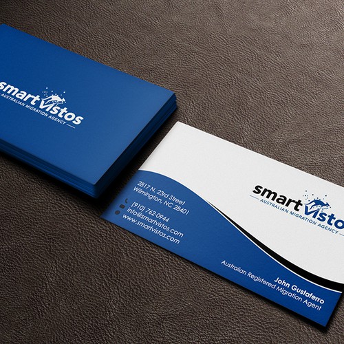 We need a great and creative business card for an Australian Migration Agency. Design by ivan!