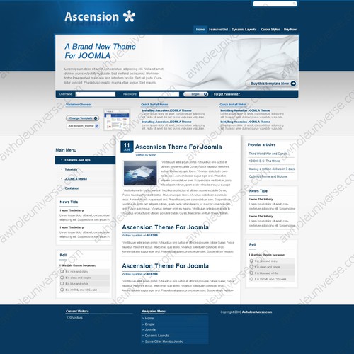 Exciting Design for New Drupal Template store - Win $700 and more work Design von awholeuniverse
