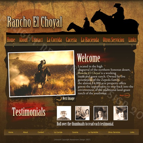 Gewinner des Wettbewerbs „Short contest Â– Ranch owner site design Â– Uncoded - $251“ in der Kategorie Webseiten-Design von invertigo