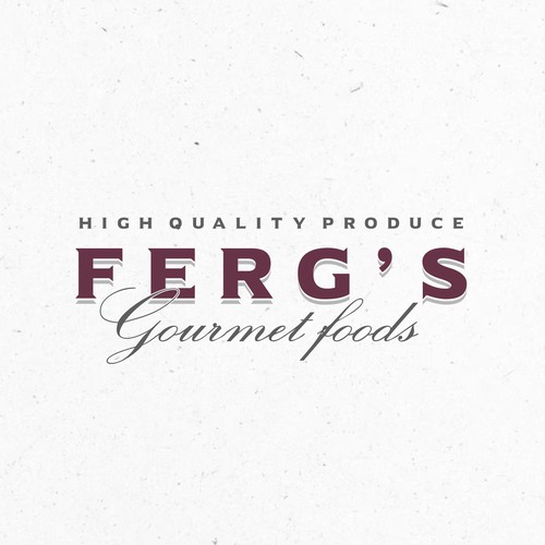 Create a Gourmet Food logo for high quality produce - fish, meat & ready made meals Design by Vic People Studio