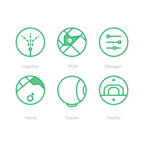 icons for software products Design by Max Ch