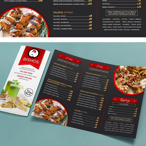 Middle Eastern Menu Design by Shahbail