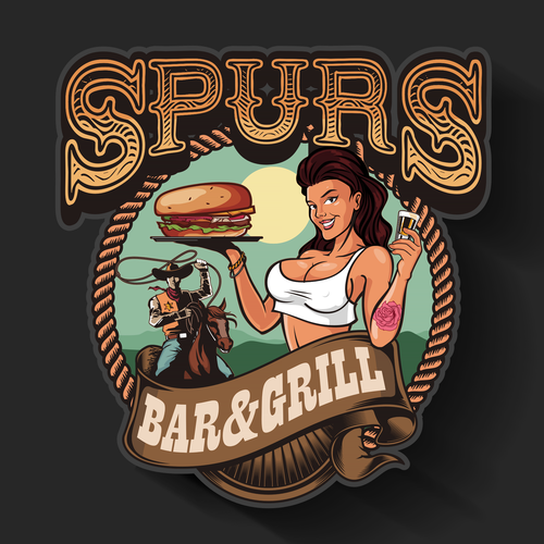 Design a country western logo for Alaskan Bar! Design by DORARPOL™