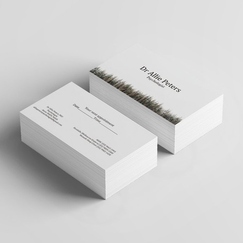 Business card for psychologist who loves art | Business card contest