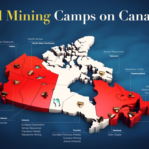 gold mines in world map