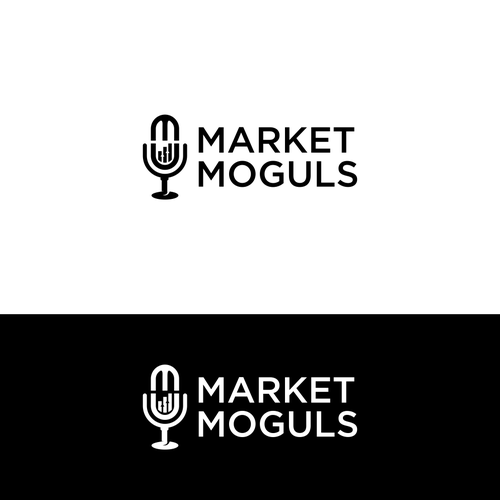 Minimalistic day trading podcast logo Design by Lamudi studio