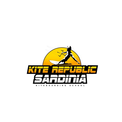 Kite Republic Sardinia - Kiteboarding School needs a youthful & professional Logo Design by Yolman