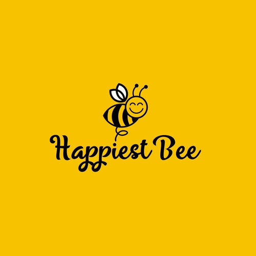 Design a cute, happy logo for Happiest Bee. Design réalisé par artopelago™