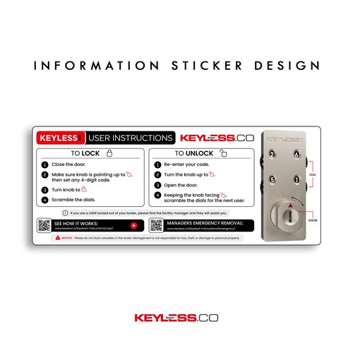 User Instructions for technology item Design by JanuX®