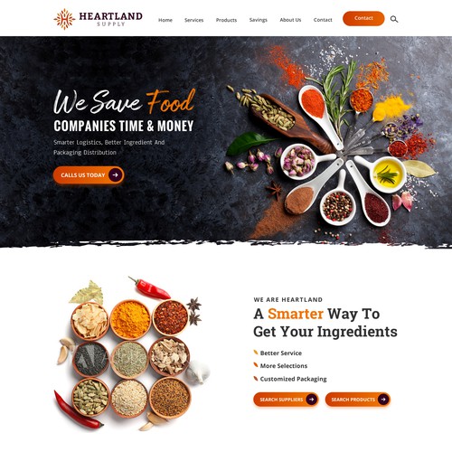 Beautiful New Web Design For A National Food Ingredient Company Web Page Design Contest 99designs