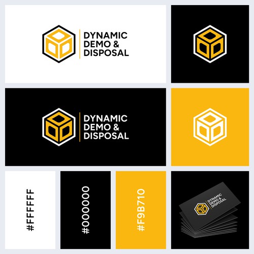 Abstract construction style logo for demo/junk removal business Design by Md. Faruk ✅