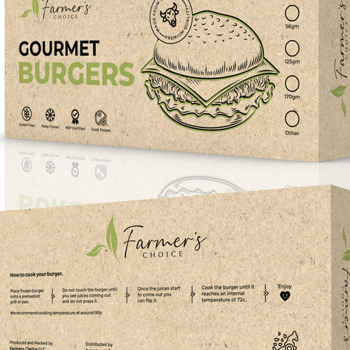 Design a Burger Box for our food service business Design by ALPHA CREATION ✅