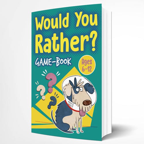 Fun design for kids Would You Rather Game book Design by AstroSheep Art