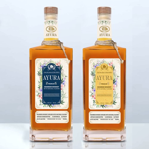 Design an attractive label for a new Bourbon Whiskey Design by Arman Hr