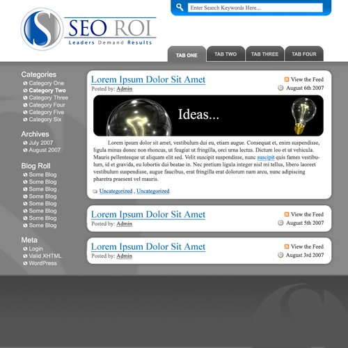 $355 WordPress design- SEO Consulting Site Design von GHOwner
