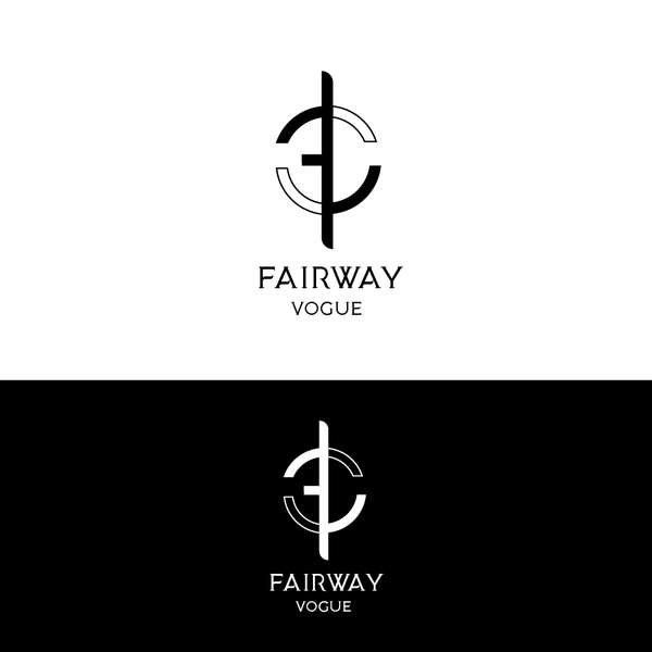 modern logo for fairway vogue