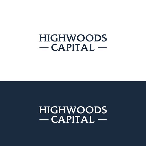 Logo Design for Highwoods Capital Diseño de cl3an & the Bridge