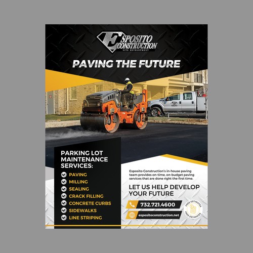 Asphalt Paving Ad Design von Elven Song