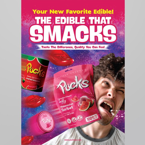 Searching for compelling advertisement for Cannabis edible brand Design by RED DOT