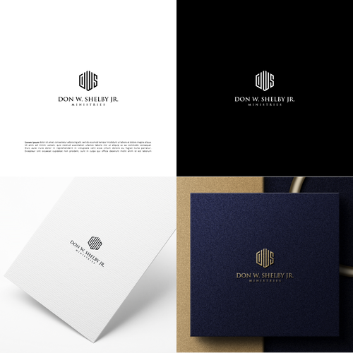 Modern logo to illustrate a high-end brand for a public speaker Diseño de Midnight-Blue