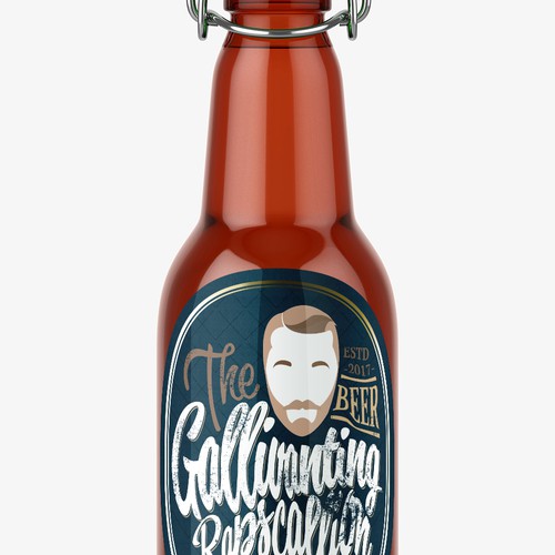 "The Gallivanting Rapscallion" beer bottle label... Design by Coshe®