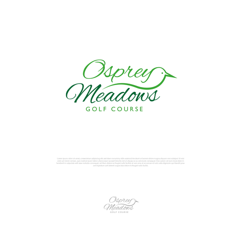 Golf Course Logo - Osprey Meadows Golf Course at Tamarack Design by reflect the style ™