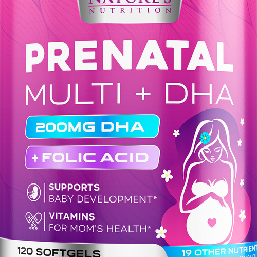 Prenatal Vitamins Label Design needed for Nature's Nutrition Design by ZAKIGRAPH ®