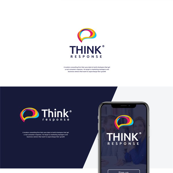 Design by lina/design titled "Bold Logo for think response"