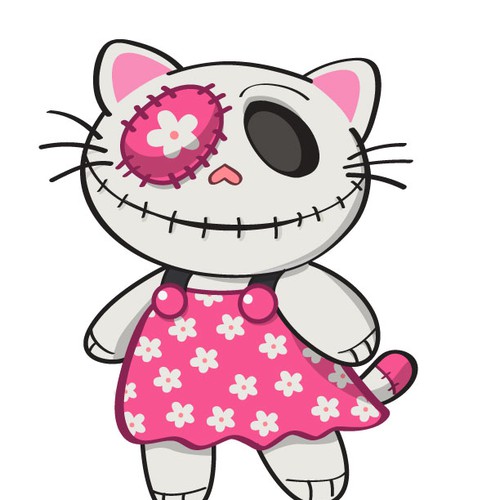 design for Skullo Kitty Réalisé par Cyntrix