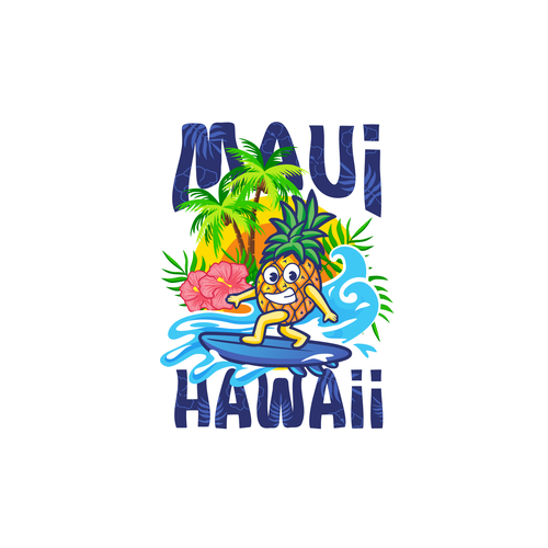 A T-Shirt Design to appeal to travelers to Maui Hawaii Design by Ongie