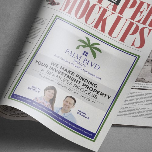 Newspaper Ad Design von Sketch Media™