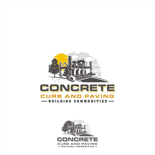 Concrete Curb and Paving- Modern Slipform Paving Subcontractor Design by Pajero_Yaya